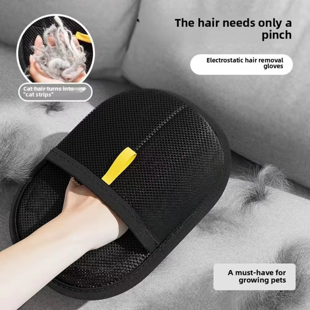 Furgone Duo Gloves – Double-Sided Electrostatic Pet Hair Removal & Grooming Gloves