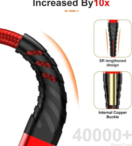 (2 Pack) Long Iphone Charger 10Ft for [Mfi Certified], 10 Foot Lightning Cable Fast Charging Cord 10 Feet for Iphone 13/12/12 Pro/11/11 Pro/11 Pro Max/Xs/Xs Max/Xr/X/8/8 Plus/7/7 Plus/6 Plus