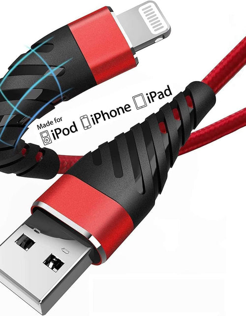 Load image into Gallery viewer, (2 Pack) Long Iphone Charger 10Ft for [Mfi Certified], 10 Foot Lightning Cable Fast Charging Cord 10 Feet for Iphone 13/12/12 Pro/11/11 Pro/11 Pro Max/Xs/Xs Max/Xr/X/8/8 Plus/7/7 Plus/6 Plus
