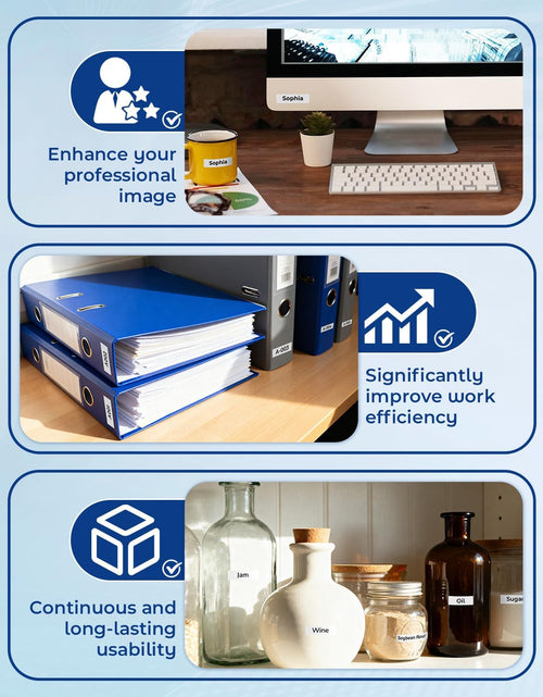 Load image into Gallery viewer, Compatible Label Tape Replacement for Brother P Touch M Tape M231 MK231 MK-231 12Mm 0.47 Inch to Use with Brother P Touch PT-M95, PT-90, PT-70, PT-65, PT-85, Black on White, 26.2 Feet, 3-Pack
