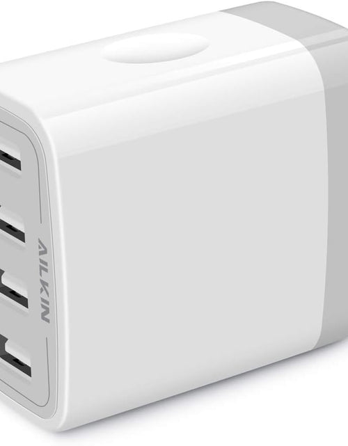 Load image into Gallery viewer, USB Charger Adapter, 2-Pack  4.8A 4-Muti Port Phone Wall Plug Fast Charging Block Box for Iphone 15 14 13 12 Pro Max 11 SE 10 XR XS X 8 7, Samsung Galaxy, Moto, LG, Pixel, Power Cube Base Brick
