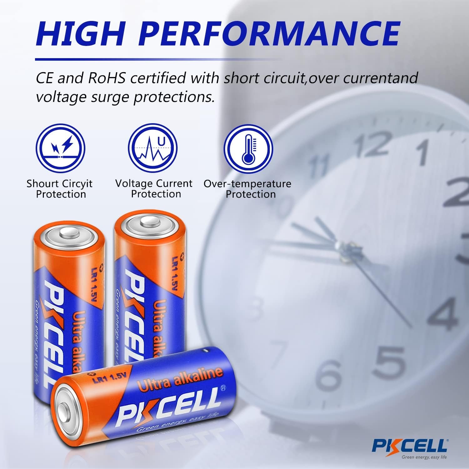 20 Counts 1.5V LR1/MN9100/E90/N Size Alkaline Batteries,Leak-Proof Batteries,High Performance and Powerful Batteries,Suitable for All Kinds of Electronic Equipment