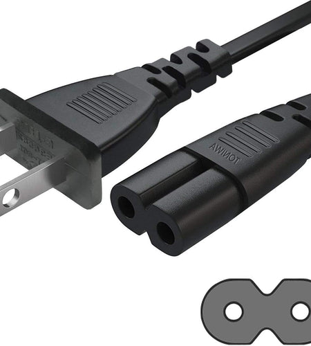 AC Power Cord Cable Compatible Apple TV 1St, 2Nd, 3Rd, 4Th, 5Th Generation (4K) - UL Listed