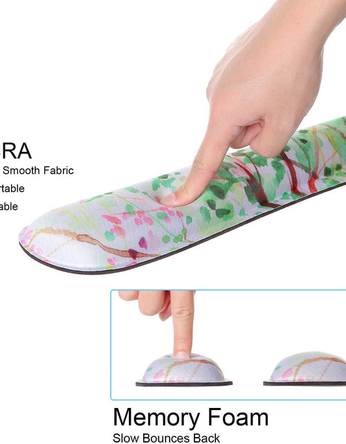 Load image into Gallery viewer, Ergonomic Mouse Pad with Wrist Rest Support and Keyboard Wrist Rest Pad,  Cute Wrist Pad with Non-Slip Rubber Base and Raised Memory Foam, Easy Typing &amp; Pain Relief, Four Seasons Tree
