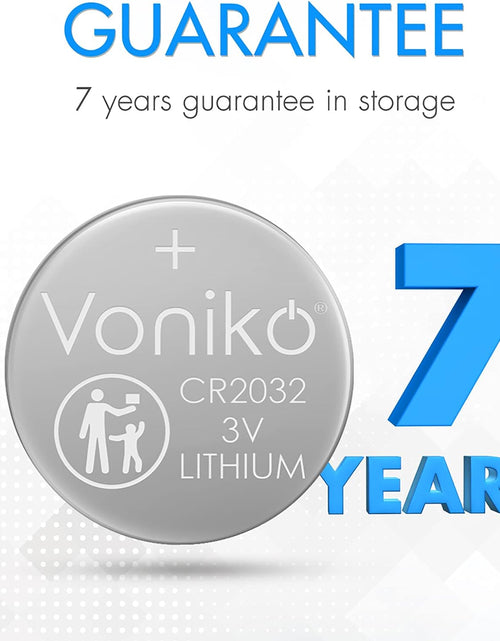 Load image into Gallery viewer, 3 Volt CR2032 Battery 6 Pack – Lithium Batteries – 2032 Button Battery Flat – 7 Years Shelf Life
