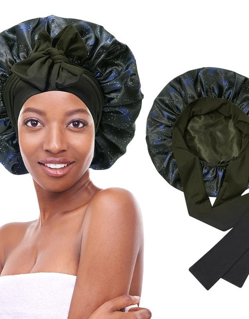 Load image into Gallery viewer, Silk-Like Satin Double-Layer Hair Cap
