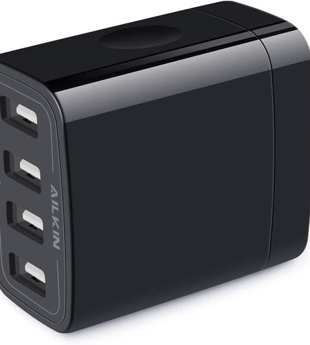 Wall Charger, USB Charger Adapter,  4.8A 4Multi Port Fast Charging Station Power Base Block Plug Cube Brick for Iphone 15 14 SE 13 12 11Pro Max/Xr/Xs/8Plus, Samsung A14/A13/S23/S22 Kindle Plug