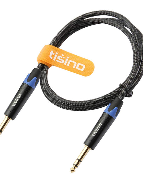Load image into Gallery viewer, 1/4 Inch TRS Cable, Quarter Inch 1/4 TRS to TRS Balanced Stereo Audio Cable Male to Male Pro Interconnect Cable, Nylon Braid - 3 FT
