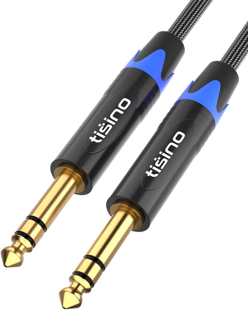 Load image into Gallery viewer, 1/4 Inch TRS Cable, Quarter Inch 1/4 TRS to TRS Balanced Stereo Audio Cable Male to Male Pro Interconnect Cable, Nylon Braid - 3 FT
