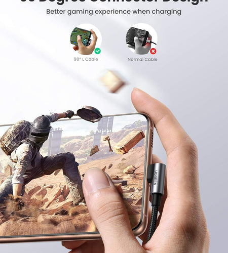 60W USB C to USB C Cable 2Pack Right Angle USB C Fast Charging Cable Compatible with Iphone 15/15 Plus/15 Pro/15 Pro Max/Macbook Pro/Ipad Pro/Samsung Galaxy S23/S22/Z Fold/Z Flip Etc. 6.6FT