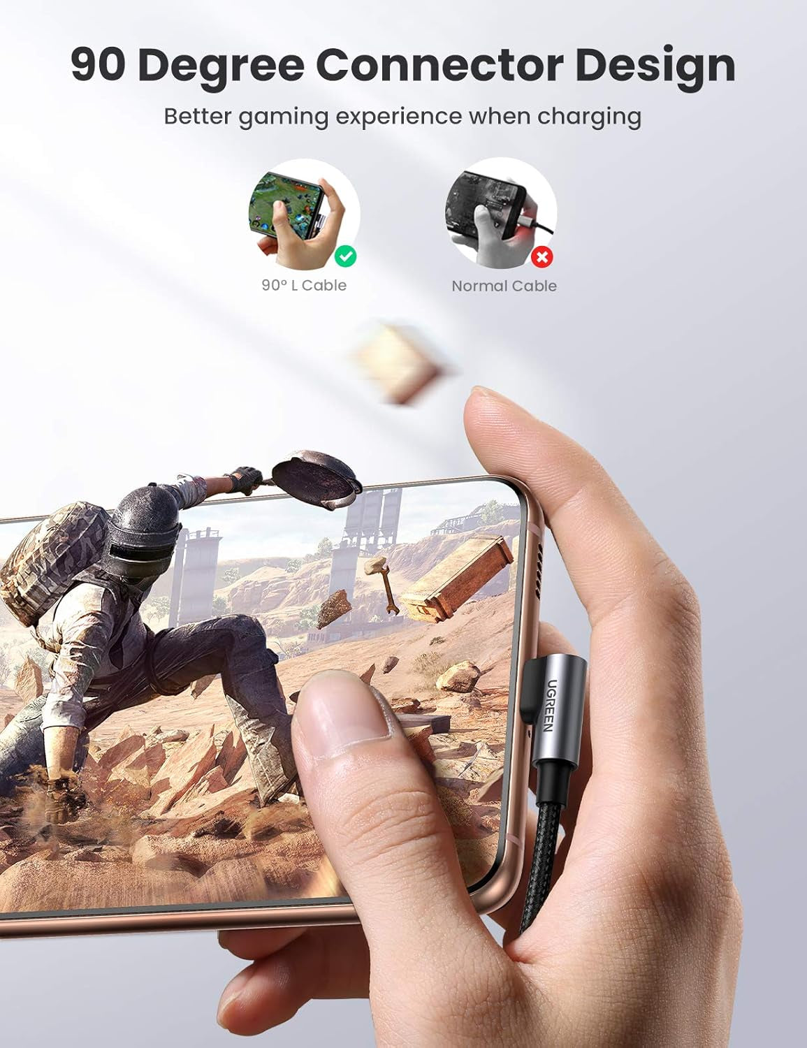 60W USB C to USB C Cable 2Pack Right Angle USB C Fast Charging Cable Compatible with Iphone 15/15 Plus/15 Pro/15 Pro Max/Macbook Pro/Ipad Pro/Samsung Galaxy S23/S22/Z Fold/Z Flip Etc. 6.6FT