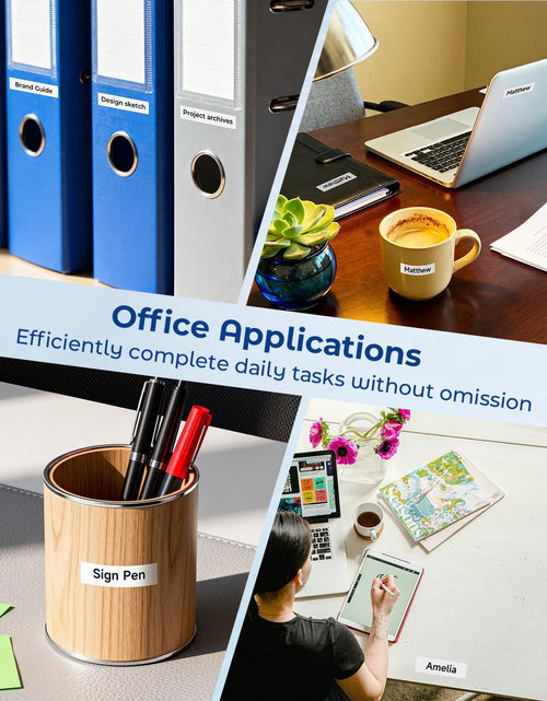 Load image into Gallery viewer, Compatible Label Tape Replacement for Brother P Touch M Tape M231 MK231 MK-231 12Mm 0.47 Inch to Use with Brother P Touch PT-M95, PT-90, PT-70, PT-65, PT-85, Black on White, 26.2 Feet, 3-Pack
