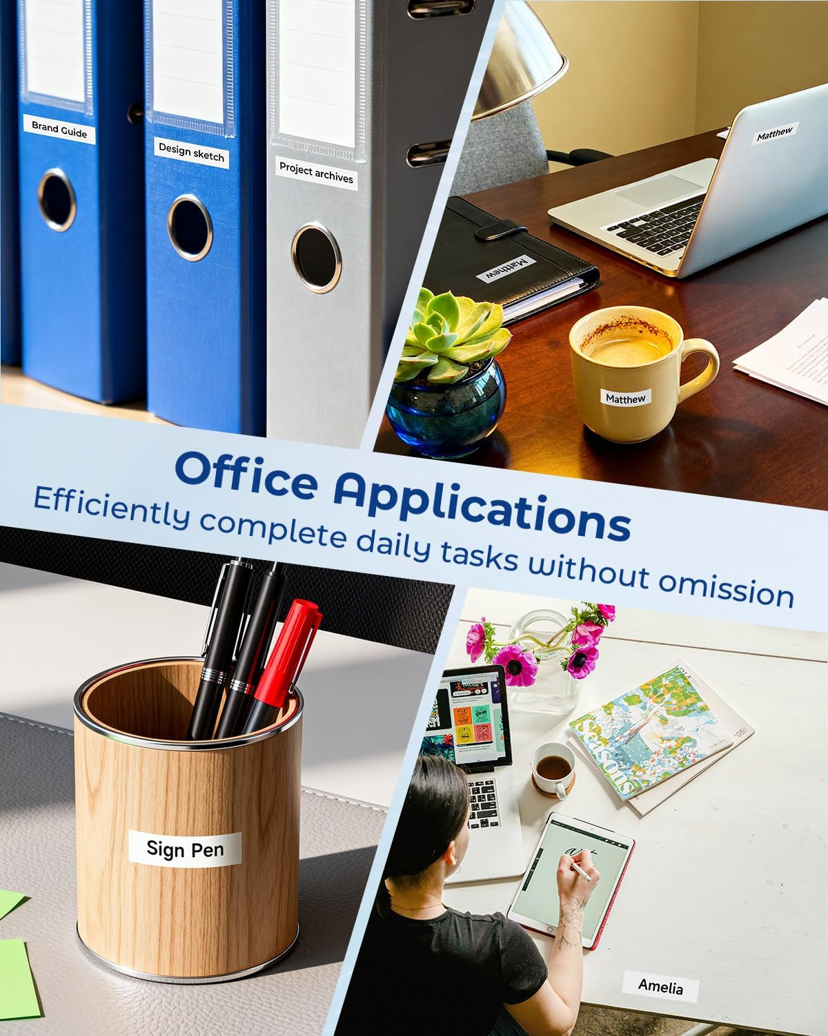 Compatible Label Tape Replacement for Brother P Touch M Tape M231 MK231 MK-231 12Mm 0.47 Inch to Use with Brother P Touch PT-M95, PT-90, PT-70, PT-65, PT-85, Black on White, 26.2 Feet, 3-Pack