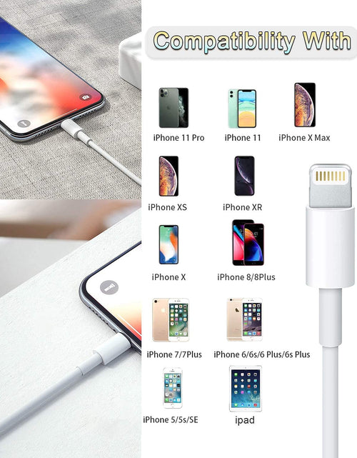Load image into Gallery viewer, 4Pack [Apple Mfi Certified] Lightning Cable 3Ft, Apple Lightning to USB Cable 3 Foot, Iphone Charger Cord Fast Charging Cable Compatible Apple Iphone 13/12/11 Pro Max Xs X XR 8 7 Ipad and More (White
