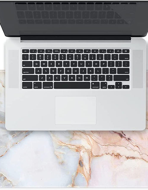 Load image into Gallery viewer, Large Gaming XXL Mouse Pad, Oversized Extended Mouse Mat Pink Marble Desk Pad Keyboard Pad (31.5"X11.8"X0.12") Non-Slip Rubber Stitched Edges(Marble)
