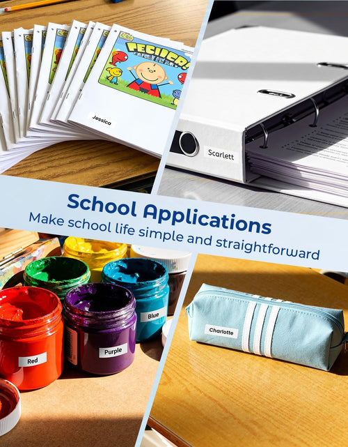 Load image into Gallery viewer, Compatible Label Tape Replacement for Brother P Touch M Tape M231 MK231 MK-231 12Mm 0.47 Inch to Use with Brother P Touch PT-M95, PT-90, PT-70, PT-65, PT-85, Black on White, 26.2 Feet, 3-Pack
