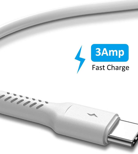 4 Inch USB C Cord Short 5 Pack Durable USB a to USB Type C Cable Fast Charging for Charging Station Compatible with Samsung Galaxy Note 10 20 S10 S20 A20 plus LG (White)