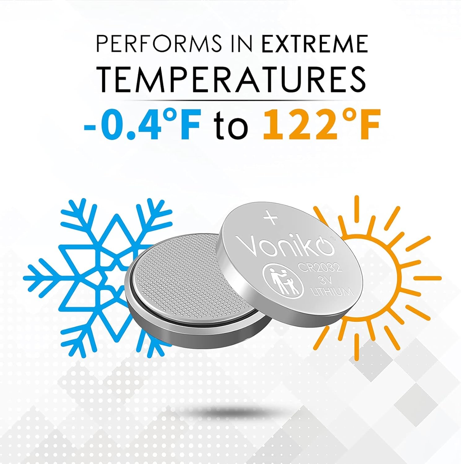 3 Volt CR2032 Battery 6 Pack – Lithium Batteries – 2032 Button Battery Flat – 7 Years Shelf Life