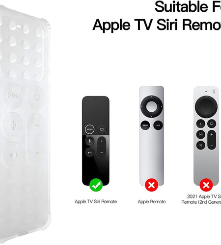 Protective Case Compatible for Apple TV 4K/4Th/Hd Siri Remote (1St Generation) - Lightweight [Anti Slip] Shock Proof Silicone Cover for Apple TV Siri Remote Controller (Green Glow in the Dark)