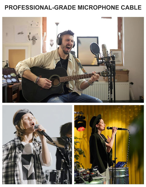 Load image into Gallery viewer, XLR Cable,  3Ft 2 Pack Microphone Cable, XLR Male to Female Balanced Microphone Cord 3 Pin, 3 Foot Short Mic Cord
