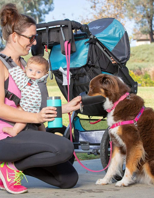 Load image into Gallery viewer, Portable Dog Water Bottle &amp; Dog Water Bottle Dispenser (New - Large 22Oz Water &amp; Food Dispenser) Insulated 2 Wall Stainless Steel - Optimal Cool Water Temp - Perfect Dog Travel Water Bottle
