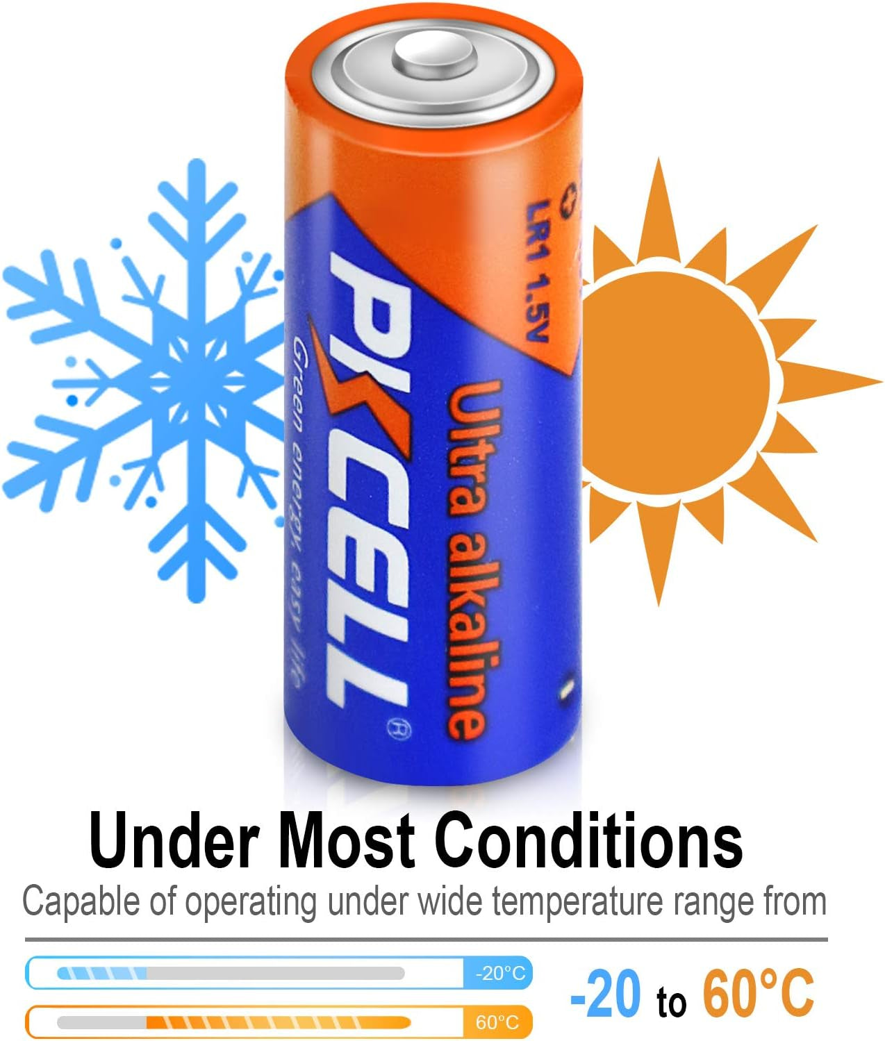 20 Counts 1.5V LR1/MN9100/E90/N Size Alkaline Batteries,Leak-Proof Batteries,High Performance and Powerful Batteries,Suitable for All Kinds of Electronic Equipment