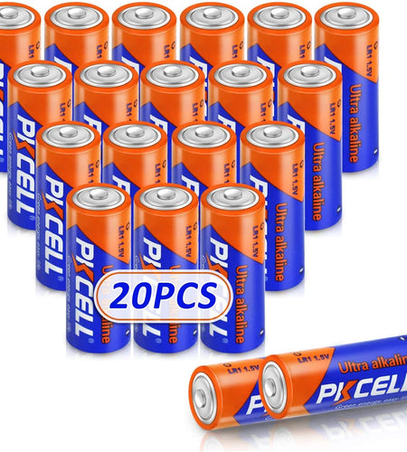20 Counts 1.5V LR1/MN9100/E90/N Size Alkaline Batteries,Leak-Proof Batteries,High Performance and Powerful Batteries,Suitable for All Kinds of Electronic Equipment