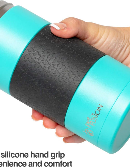 Load image into Gallery viewer, Portable Dog Water Bottle &amp; Dog Water Bottle Dispenser (New - Large 22Oz Water &amp; Food Dispenser) Insulated 2 Wall Stainless Steel - Optimal Cool Water Temp - Perfect Dog Travel Water Bottle
