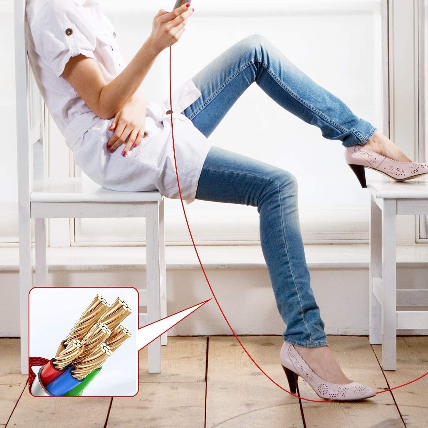 (2 Pack) Long Iphone Charger 10Ft for [Mfi Certified], 10 Foot Lightning Cable Fast Charging Cord 10 Feet for Iphone 13/12/12 Pro/11/11 Pro/11 Pro Max/Xs/Xs Max/Xr/X/8/8 Plus/7/7 Plus/6 Plus