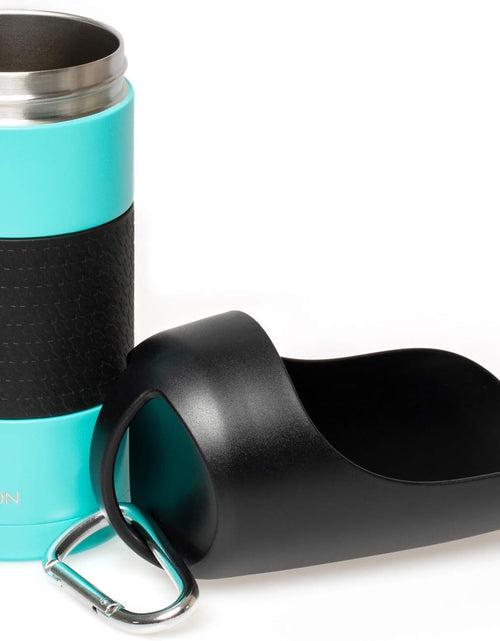 Load image into Gallery viewer, Portable Dog Water Bottle &amp; Dog Water Bottle Dispenser (New - Large 22Oz Water &amp; Food Dispenser) Insulated 2 Wall Stainless Steel - Optimal Cool Water Temp - Perfect Dog Travel Water Bottle
