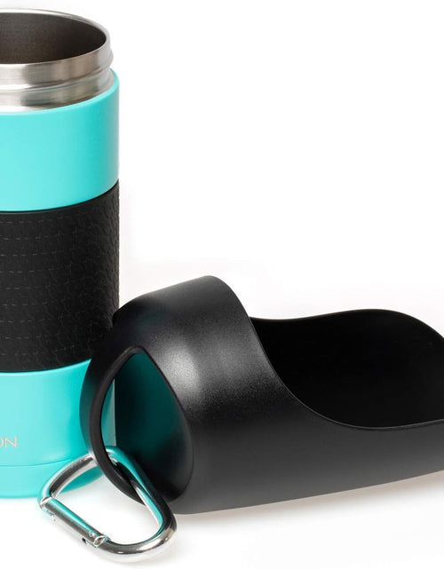 Load image into Gallery viewer, Portable Dog Water Bottle &amp; Dog Water Bottle Dispenser (New - Large 22Oz Water &amp; Food Dispenser) Insulated 2 Wall Stainless Steel - Optimal Cool Water Temp - Perfect Dog Travel Water Bottle
