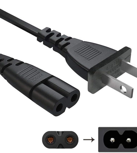 AC Power Cord Cable Compatible Apple TV 1St, 2Nd, 3Rd, 4Th, 5Th Generation (4K) - UL Listed